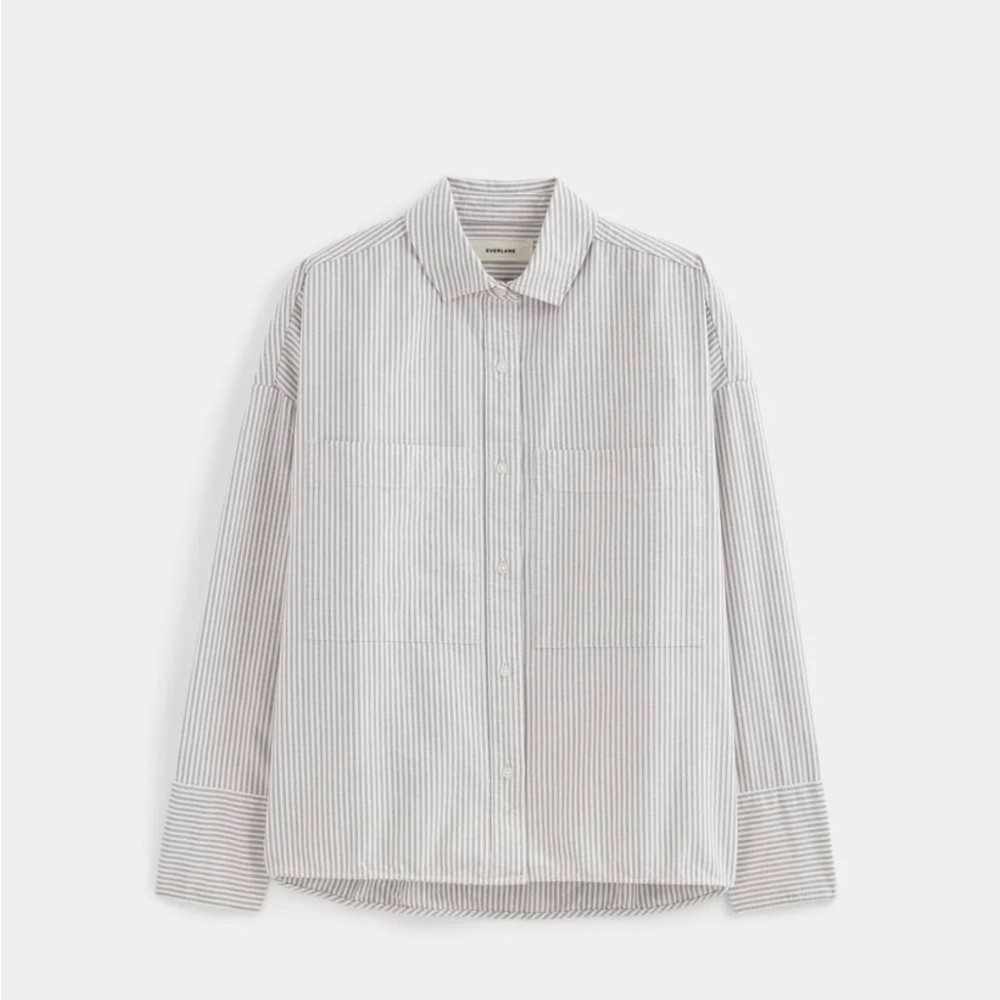 Everlane boxy cropped oxford shirt